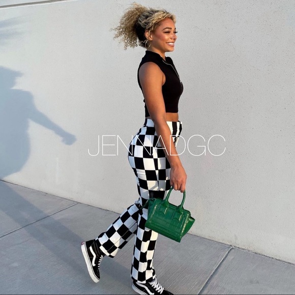 Zara Checkerboard Print Pants NWT - Picture 17 of 17